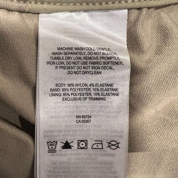 Columbia Anytime Skort Womens S Light Brown Pull On Pockets Stretch Ruched Tie - Picture 7 of 7